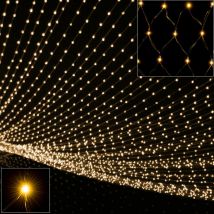 Deuba LED Rain Fairy Lights Chain Indoor Outdoor Warm White / Cool White Light Net, Light Curtain Christmas Decoration, Christmas Lights Lichternetz