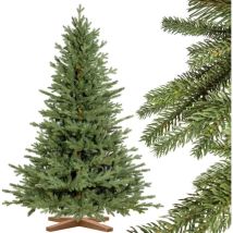 Weihnachtsbaum Künstlich 220cm Bayerische Tanne Premium Made In Eu Christbaum Holzständer Tannenbaum Künstlich Mit Naturgetreue Spritzguss Elemente - 