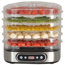 Kitchenchef - Déshydrateur 5 plateaux Inox - Programmable - De 35° à 70° c - Corps inox brossé