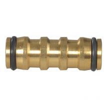 Faithfull SB3008 Brass 2-Way Hose Coupling 12.5mm (1/2in) faihosejoin