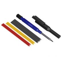 Faithfull - Long Reach Pencil & Wet Dry Surface Trade Marking Carpenter Pencil Set