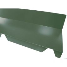 Mccover - Faitière crantée contre mur pour bac acier 1045 - l 2100mm - Coloris - Vert 6009, Hauteur - 120 mm, Largeur - 225 mm, Longueur - 2100mm