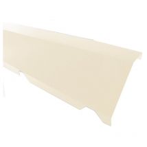 Mccover - Faitière crantée sur mur pour bac acier 1045 - l 2100mm - Coloris - Beige 1015, Hauteur - 170 mm, Largeur - 160 mm, Longueur - 2100mm