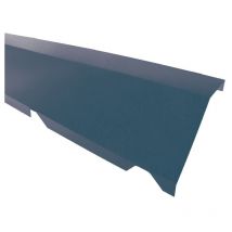 Mccover - Faitière crantée sur mur pour bac acier 1045 - l 2100mm - Coloris - Bleu ardoise 5008, Hauteur - 170 mm, Largeur - 160 mm, Longueur - 2100mm