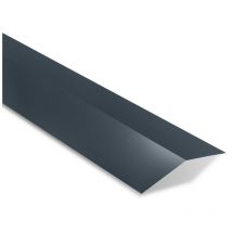 Faîtière double plate universelle Coloris: Gris Anthracite RAL 7016 - Dimension: 2100 mm Longueur