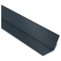 Faîtière Plate Contre Mur Acier Laqué Coloris: Gris Anthracite ral 7016 - Dimension: 1000 mm Longueur