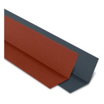Faîtière Plate Contre Mur pour tôle tuile bacacier Tuile r Coloris: Anthracite mat - Dimension: 1000 mm Longueur