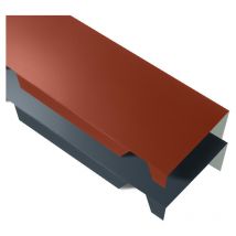 Yousteel - Faîtière Simple Crantée 2100 Mm Elda Coloris: Rouge Tuile Ral 8012