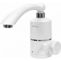 Fala - grifo con calentador 3 kw 220 v a la pared montaje 360 ° giratorio grifo eléctrico para cuarto de baño, lavabo, cocina, camping