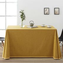 Falda Camilla Rectangular Chenilla 70x120 cm - Mostaza