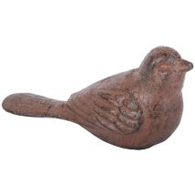 Esschert Design – Fermaporta decorativo a forma di uccello in ghisa marrone ruggine – Materiale: ghisa – Colore: marrone ruggine