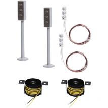 161656 2 LED-Ampeln mit Stopp-Stellen Car System H0 Feux de signalisation électriques A742943 - Faller