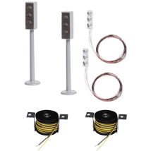 161656 2 LED-Ampeln mit Stopp-Stellen Car System H0 Semafori elettrici - Faller