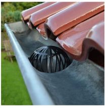 Haushalt - Fallrohrschutz im 2er Set - Dachrinnen Schutz Verschlusskappe Laubfang Laub