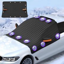 Faltbare Auto-windschutzscheibenabdeckung, Winterschutz, Frostschutz, Sonnenschutz, Universell Gegen Frost, Schnee, Eis, Uv-strahlung, 230 X 145 Cm, 