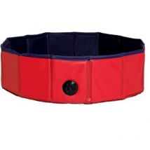 Lionto Faltbarer Hundepool, Schwimmbecken für Hunde, Hundebad, Größe s (80 cm Durchmesser / Höhe 20 cm)