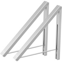 Faltbarer Kleiderhaken, Wandkleiderhaken, Kleiderbügel, Wandhalterung Für Ventilatoren, Platzsparend, Silberfarben, 2 Stück