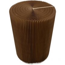 Faltbarer Tisch / Beistelltisch aus Papier, 76x50cm (LxD) Pappmöbel, platzsparend, Design aus Papier - Braun - Papeer Paper Art Furnitures