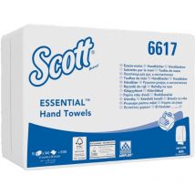 Essential Interfold Hand Towels 6617 - v Fold Paper Towels - 15 Packs x 34 - Scott