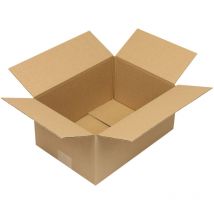 Transpak - Faltkarton 1-wellig Höhenrillung Maße 230x170x80mm Qualität 1.20 b braun braun