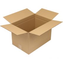 Transpak - Faltkarton 1-wellig Höhenrillung Maße 350x230x160mm C4 Qualität 1.20 c braun braun