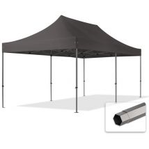 3x6 m Faltpavillon, PREMIUM Stahl 40mm, dunkelgrau