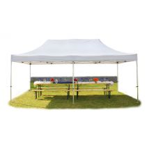 4x8 m Faltpavillon, professional Alu 50mm, weiß