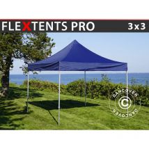 Dancover - Faltzelt Faltpavillon Wasserdicht FleXtents pro 3x3m Dunkeblau