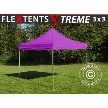 Dancover - Faltzelt Faltpavillon Wasserdicht FleXtents Xtreme 50 3x3m Lila