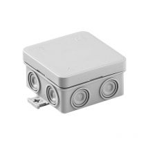 Petite boite de dérivation étanche IP55 75x75x40mm, ABS, 7 entrées souples, MINIBOX