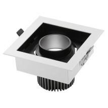 Fan Europe - Incasso Led Apollo Antiriflesso Nero Con Luce Orientabile 20w Luce Calda'