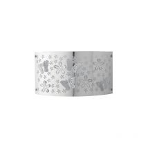 Applique butterfly in acciaio cromato con decorazione laser - Cromo