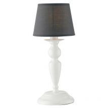 Lampe de table Favola Métal,Tissu blanc 1 ampoule cm