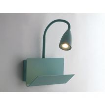 Leselampe gulp Grün mit Ablage & usb Ladefunktion, Breite 23cm