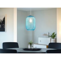 Pendelleuchte ashford Relief Kristallglas transparent Blau, ø 20cm