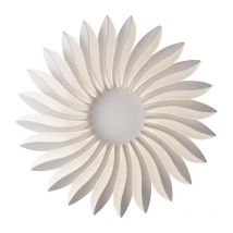Plafoniera led sunrise in alluminio bianca con diffusore in acrilico 135 w 4000 k (luce naturale) dimmerabile - Bianco