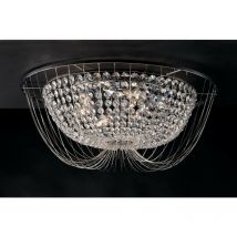 Plafonnier Design Vienna Chrome ampoules 24cm