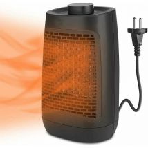 Fan Heater - Electric Heater - Adjustable Thermostat and Overheat Protection - Portable Electric Ceramic Heater for Office, Home, Bedroom