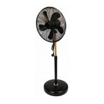 Niklas - Fan mit 5 flachen Klingen mit Inschriften im industriellen Stil