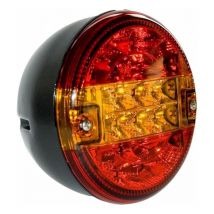 AMA - Luz trasera redonda derecha led 3 luces diámetro 140mm máquina agrícola autopropulsada