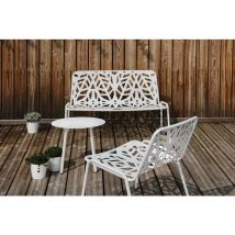 Zstyle - Fancy Relax Bianco sedia seduta giardino metallo acciaio interno esterno bar ristorante hotel mare made in Italy panchina