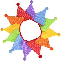 Fanions Guirlande de Fanions, Fanion de Couleur Drapeaux de Triangle Décoration Double Face pour Chambre à Coucher, Fêtes D'anniversaire ou