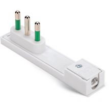 Fanton clock 2p+e 16a s17 demontierbarer stecker weiß - 80090