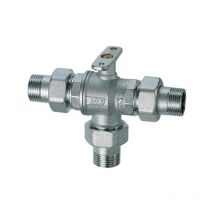 Far valvola di zona a 3 vie motorizzabile con sfera by pass (far) - 3/4"
