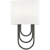 Farah Applique a 2 luci Bronzo antico, lino