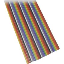 Bkl Electronic - 10120158/10 Flachbandkabel Rastermaß: 1.27 Mm 16 X 0.08 Mm² Bunt 10 M