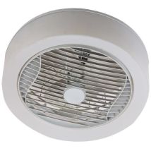 Air-light Crown - Ventilatore A Soffitto Bianco Ø40cm 95w Con Corona Di Illuminazione Led