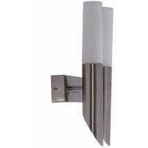 Faretto da parete di design per esterni, facciate in acciaio inox, faretto da giardino in vetro