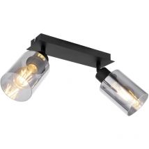 Faretti Metallo Nero Opaco 2 x E27