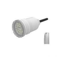 Faretto a led rgb su bocchetta per piscine in cemento